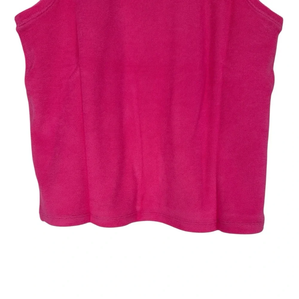 Adidas Polo Tank and All Day Short in Dark Pink Terry Cloth size Girls Large/14